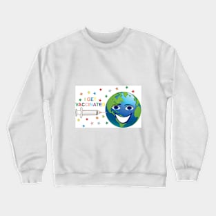 planet vaccinated Crewneck Sweatshirt